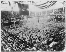 Inside of the 1896 convention hall