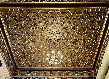 Moorish Revival - Ceiling in the Filitti House (Calea Dorobanților no. 18), Bucharest, by Ernest Doneaus, c.1910