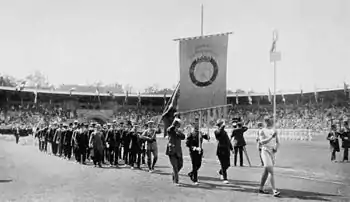 Swedish team at the opening ceremony