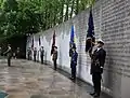 Wreath laying ceremony at the 1916 memorial garden at Arbour Hill