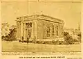 1917: Rockland Trust Company's "new" building, as it appeared after its opening. (Photo from the Brockton Times.)