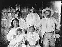 1919 Barrientos family in Baracoa, Cuba, headed by an ex Spanish soldier and his Indigenous wife