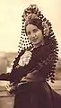 A  manola with mantilla, 1925