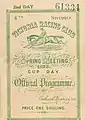 Front cover 1928 VRC Melbourne Cup racebook.