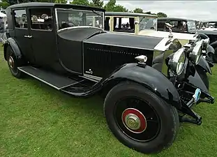 4-door 4-light lightweight Weymann construction sports saloon 1929on a Rolls-Royce Phantom II chassis