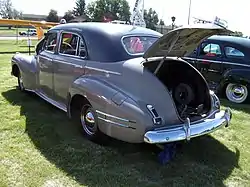 1941 Touring sedan Model 53 showing the new C-body trunk