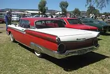 1959 Ford Galaxie Skyliner. 1959 Galaxies carried both Fairlane 500 and Galaxie badges