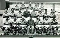 India national football team photo session before 1960 Olympics