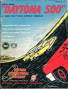 1962 Daytona 500 program cover