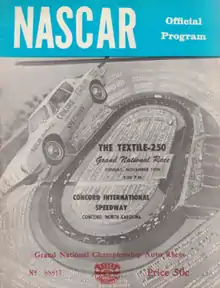 1964 Textile 250 program cover