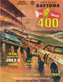 1966 Daytona 500 program cover