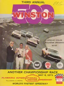 1973 Winston 500 program cover