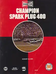 1979 Champion Spark Plug 400 program cover