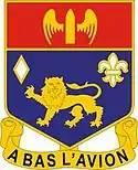 197th Air Defense Artillery Regiment"A Bas L'avion"(Down with the Plane)