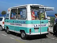 A variety of bodystyles were available, including this ice cream truck design