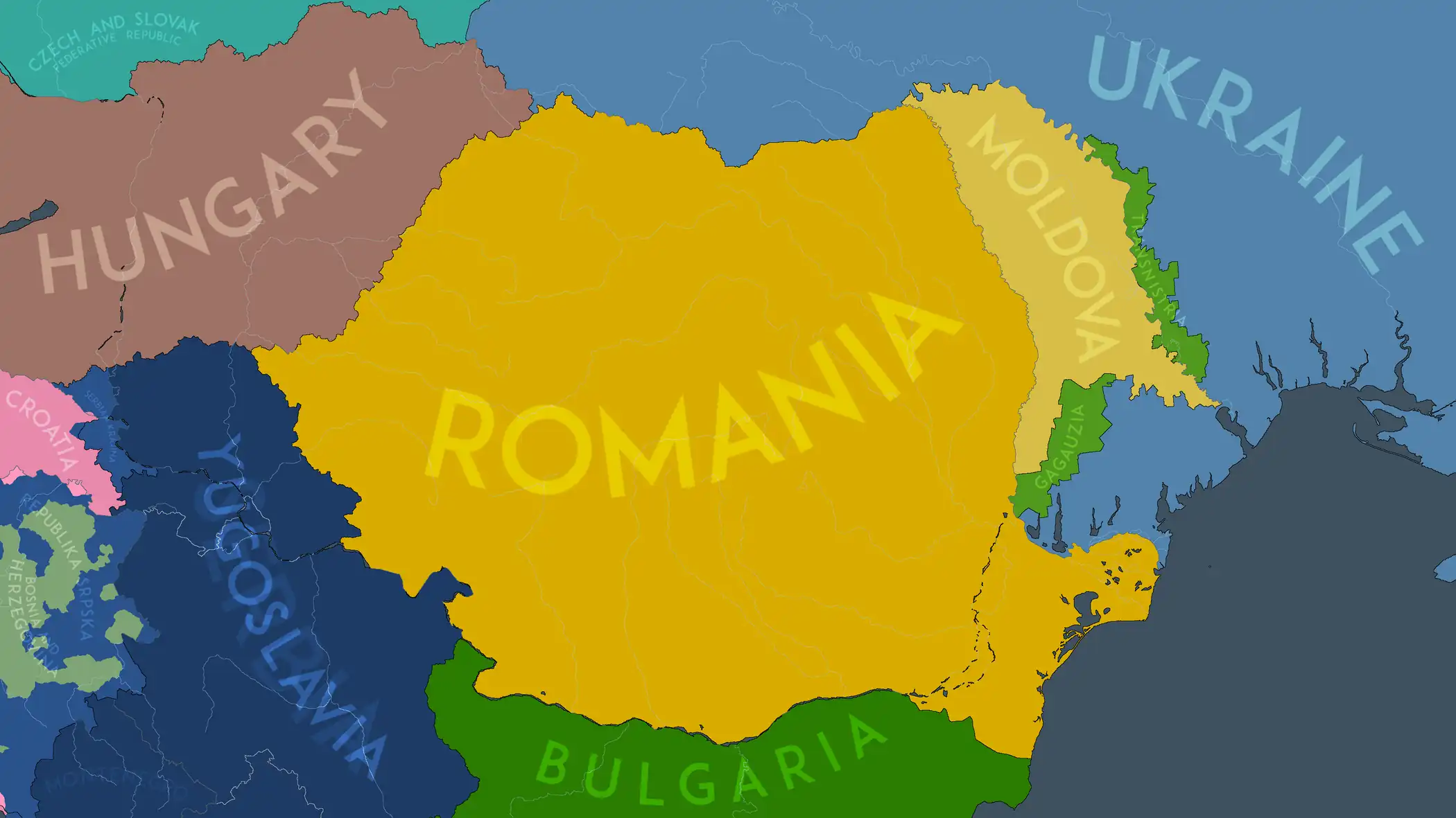 The Republic of Moldova on 21 July 1992 AD, after the end of the Transnistria War.