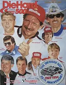 The 1994 DieHard 500 program cover