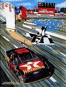 The 1994 Goody's 500 program cover, featuring Ernie Irvan.