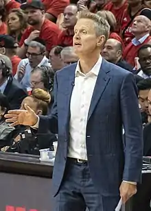 Steve Kerr, former NBA point guard and coach of the Golden State Warriors