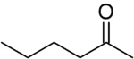 Skeletal formula of hexan-2-one