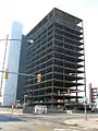 The former Thaddeus J. Dulski Federal Building completely gutted, in process of being turned into Avant, a mixed-use building, this is from April 2008.