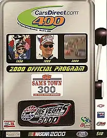 The 2000 CarsDirect.com 400 program cover.