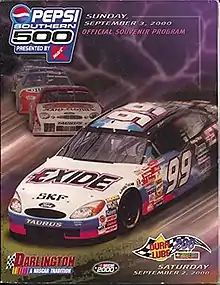 2000 Southern 500 program logo