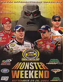 The 2004 MBNA America 400 program cover.