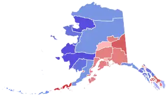 Percentages for Valdez-Cordova, Hoonah-Angoon-Skagway, and Wrangell-Petersburg calculated by adding togetherdata from modern equivalents.