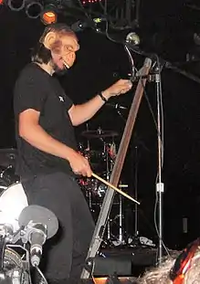 Claypool playing the Whamola at The Rave (Milwaukee, WI).