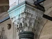 Muqarnas capital inside the courtyard of the Bayezid II Mosque in Istanbul (1500–1505), Ottoman period