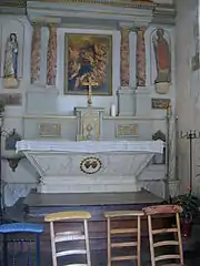 Interior of the chapel.