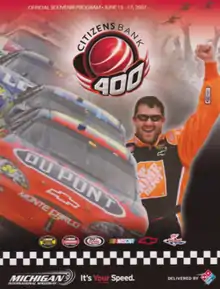 2007 Citizens Bank 400 program cover