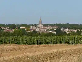 A general view of Pont-l'Abbé-d'Arnoult