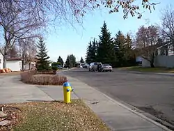 Residential street in Ekota - Fall 2008