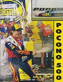 2008 Pocono 500 program cover