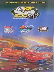 2008 Subway Fresh Fit 500 program cover