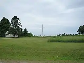 Outdoor cross at Cross Village