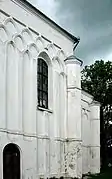 Side of a white church