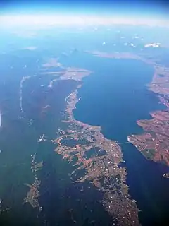 Image 22Aerial view of Lake Biwa (from Geography of Japan)