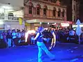 Fire dancing at the 2009 Lonsdale Street Glendi