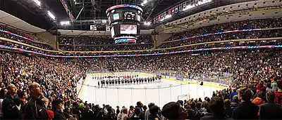 Interior prior to the 2009 Boys' High School Championship game between Eden Prairie and Moorhead