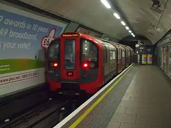 Image 19Victoria line 2009 Stock train at Euston.