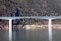 The Shennongxi(神農溪) Bridge near its confluence with the Yangtze River.