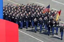 Contingent from the United States Army's 18th Infantry Regiment