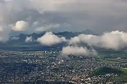 Aerial view of Quatre Bornes in 2011