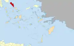 Andros within the South Aegean