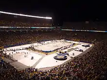  Photograph of the Pittsburgh Penguins and Washington Capitals on the ice before the 2011 NHL Winter Classic in Pittsburgh at Heinz Field