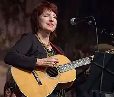 Ann Savoy performing at the Liberty Theater, Eunice, Louisiana, November 17, 2012.