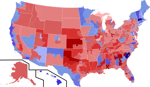 Results shaded by winners shade of vote